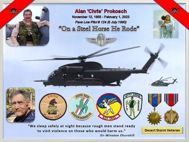 Tribute graphic for Chris Prokosch